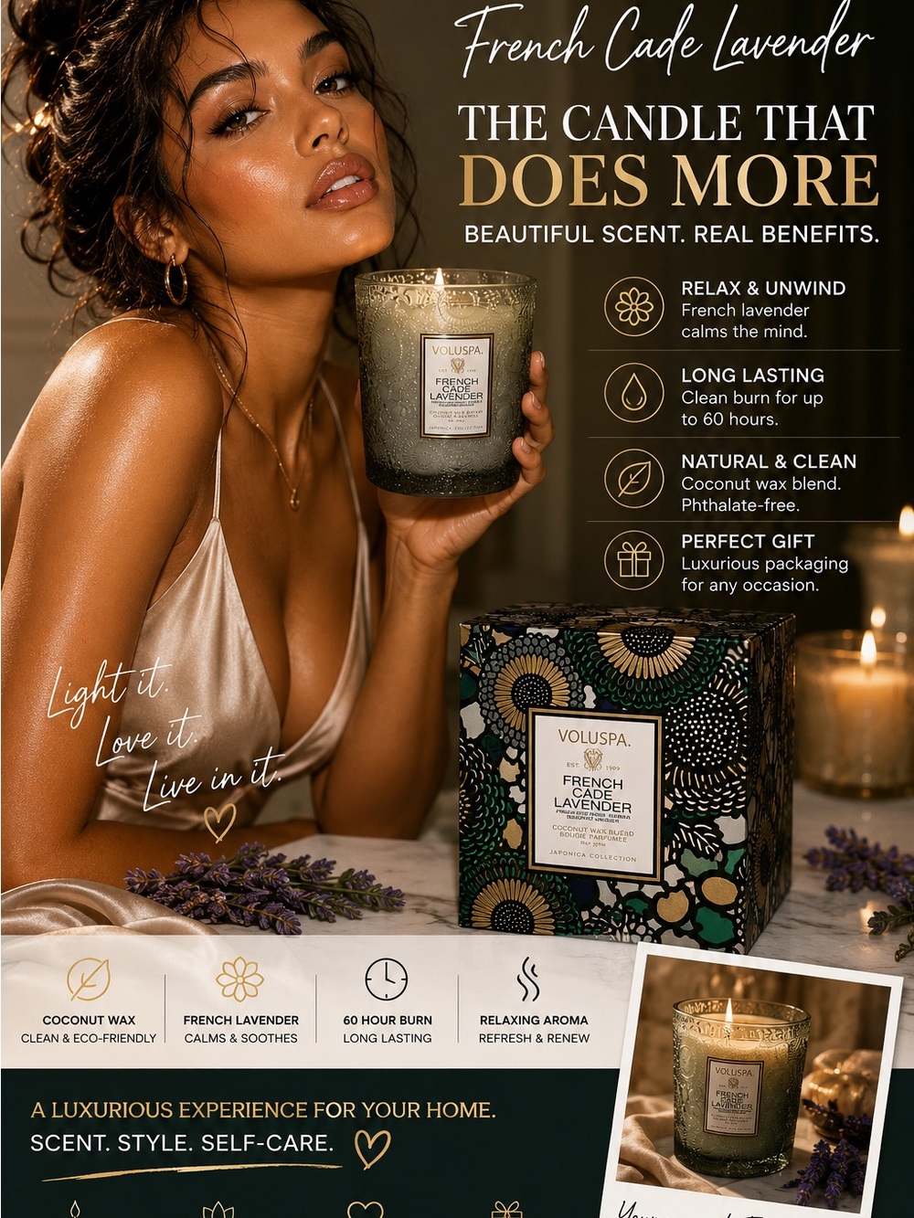 Voluspa French Cade Lavender Candle